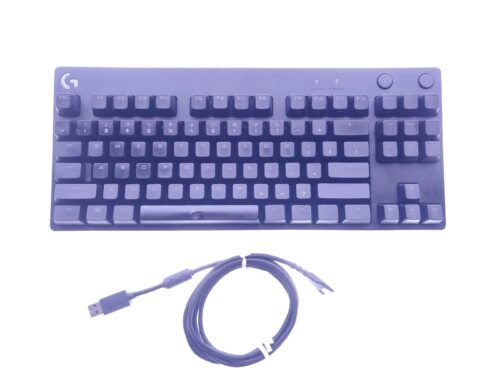 Logitech G Pro Mechanical Wired TKL Gaming GX Blue Clicky Switch Keyboard - Image 3