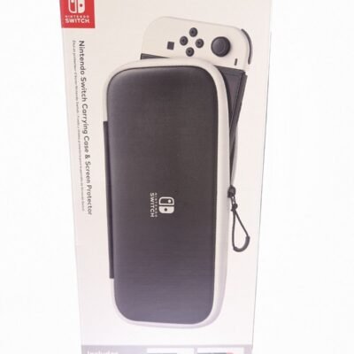 Nintendo Switch Carrying Case & Screen Protector - BLACK & WHITE