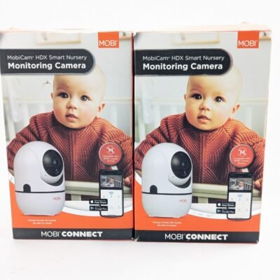 PACK OF 2X MOBI MobiCam HDX Smart HD Pan & Tilt Wi-Fi Baby Monitoring Camera