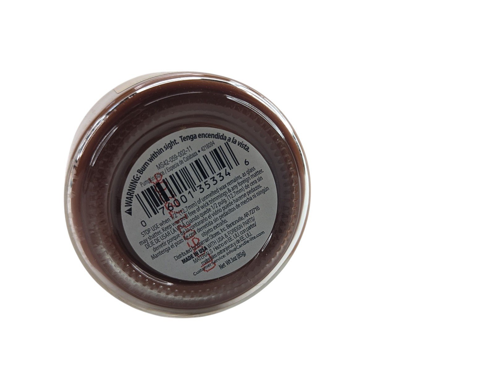 PACK of 6 x SMALL MAINSTAYS PUMKIN SPICE CANDLES 3 OZ SEALABLE GLASS JAR CANDLE 5 PACK of 6 x SMALL MAINSTAYS PUMKIN SPICE CANDLES 3 OZ SEALABLE GLASS JAR CANDLE - Image 5