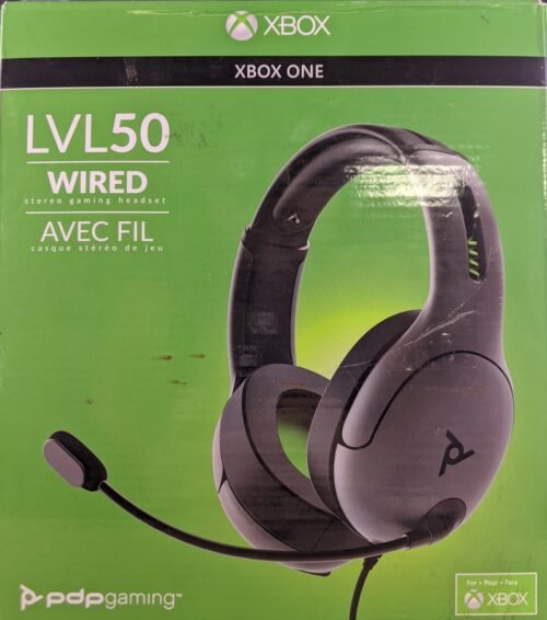 PDP LVL50 Wired Stereo Gaming Headset for Xbox One 048-124-NA-BK - Gray/Black