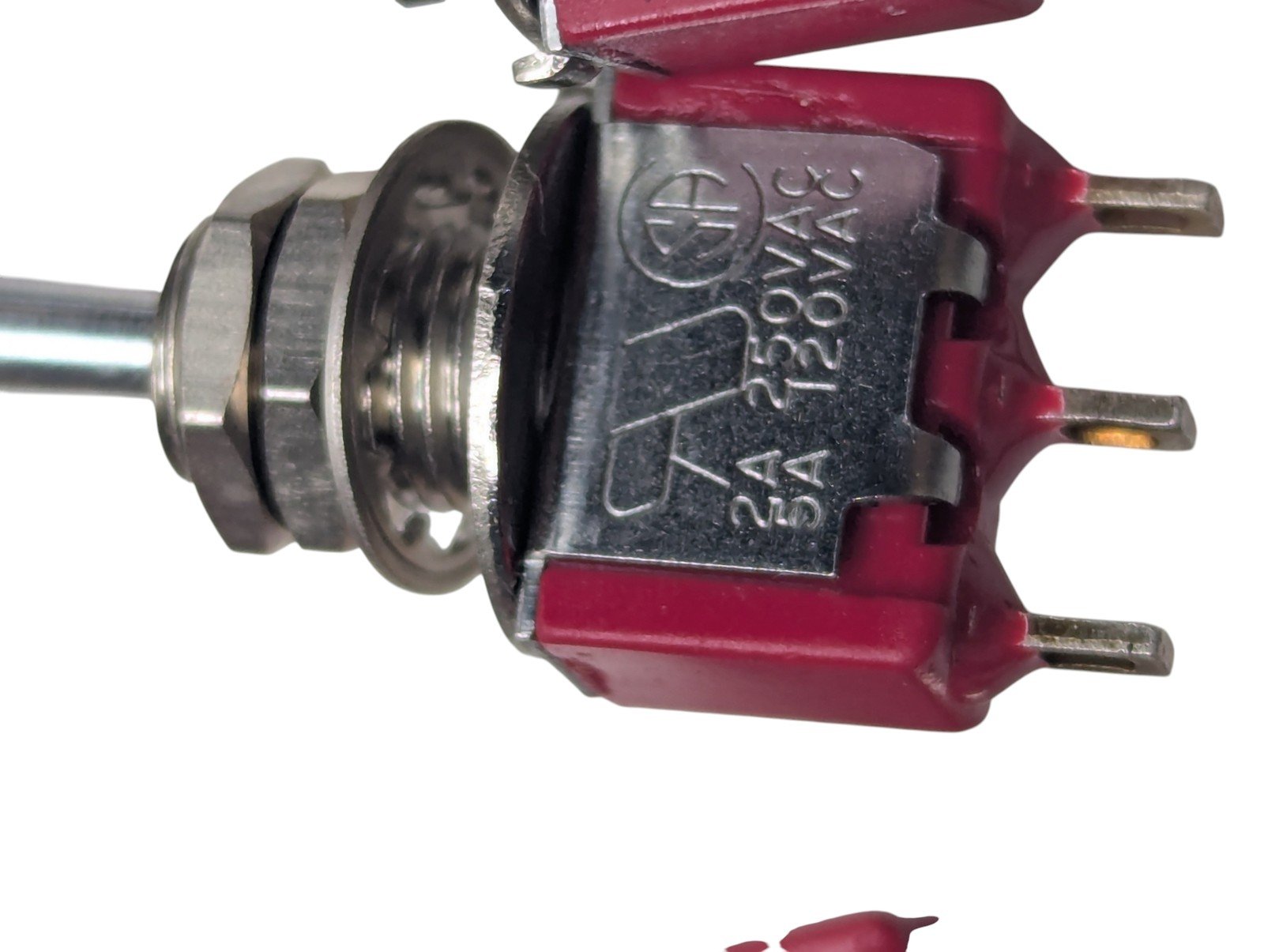Pack of 20x C&K U13 USA ON-OFF-ON Toggle Switches 2A 250VAC 5A 120VAC - Image 3