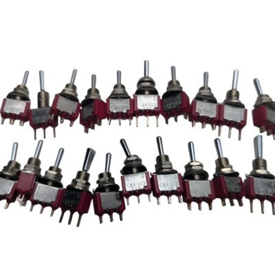Pack of 20x C&K U13 USA ON-OFF-ON Toggle Switches 2A 250VAC 5A 120VAC