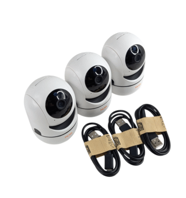 3x PACK- MOBI Smart Tilt Wi-Fi Baby Monitor Indoor Security Night Vision Cameras