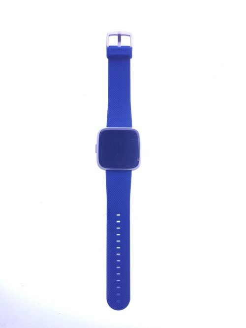 Fitbit FB415SRWT Versa Lite Navy Blue Band SIZE SMALL - Scratched Glass
