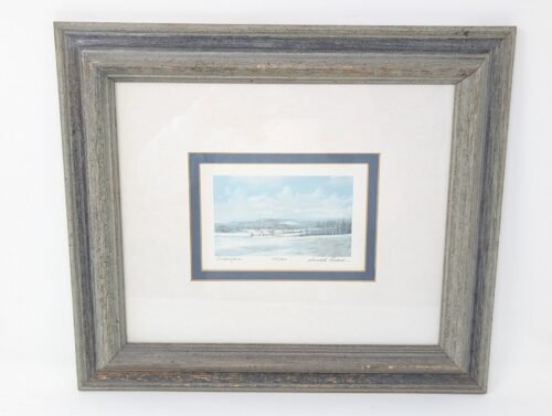 Gualo H. Lubeck Artist Proof Signed Framed Art Prints- Distant Farm & Going Home - Image 3