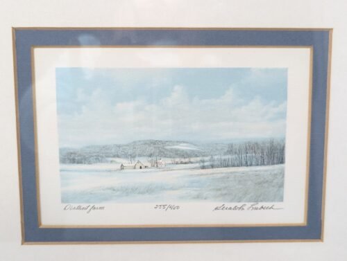 Gualo H. Lubeck Artist Proof Signed Framed Art Prints- Distant Farm & Going Home - Image 5