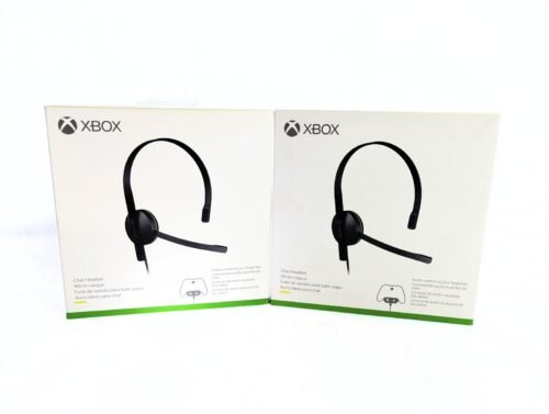 Microsoft Chat Headset - Wired Mono Headphone with Mic for Xbox One - PACK OF 2