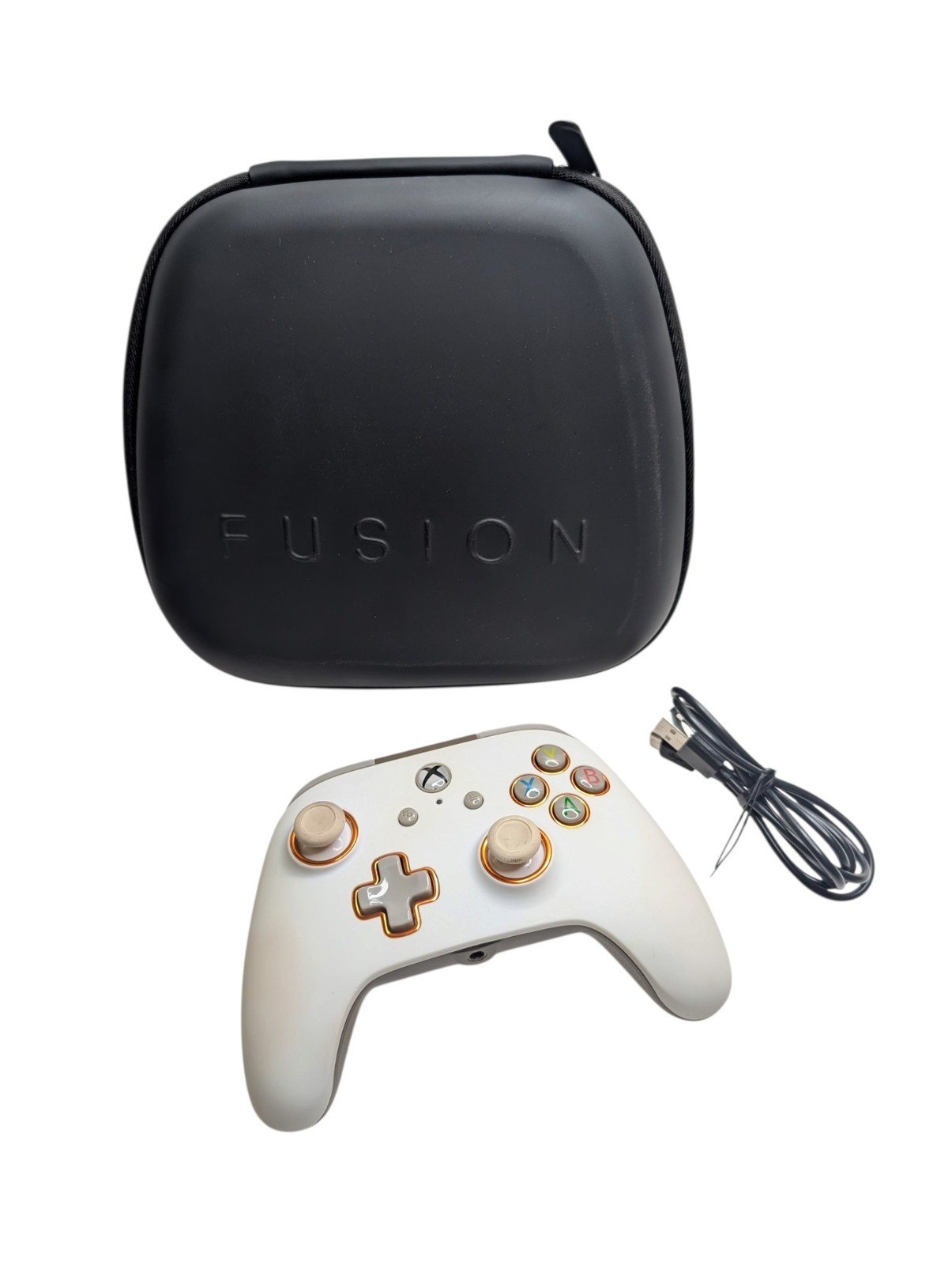 PowerA Fusion Pro 1514146-02 White Wired Controller for Xbox One - NO PADDLES - Image 2