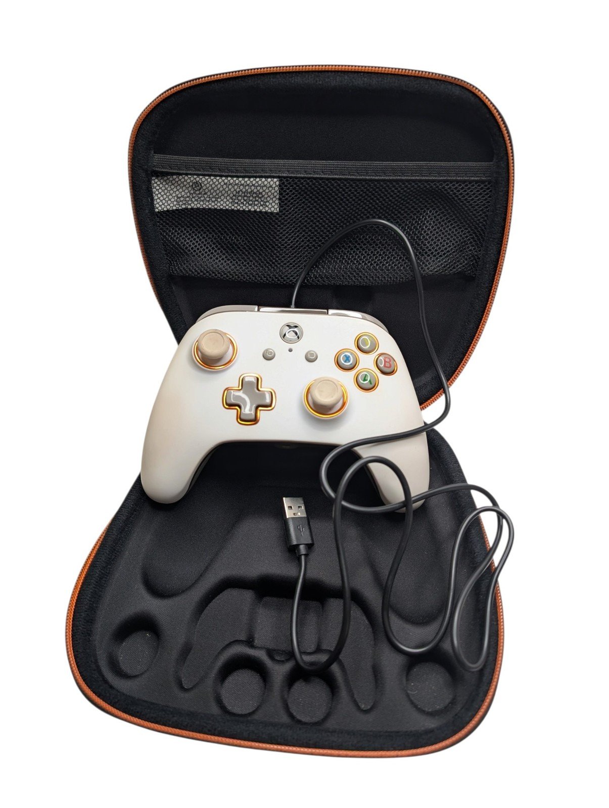 PowerA Fusion Pro 1514146-02 White Wired Controller for Xbox One - NO PADDLES