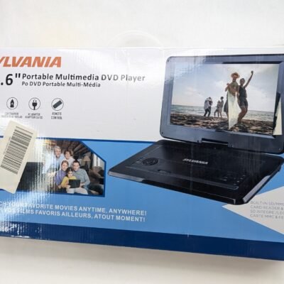 Sylvania Black Portable DVD Player Model SDVD 1566 - Open Box