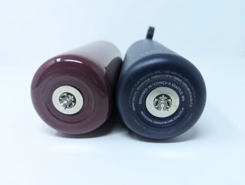 2x Starbucks 20oz Water Bottle Maroon & Navy Blue Stainless Steel Tumblers - Image 3