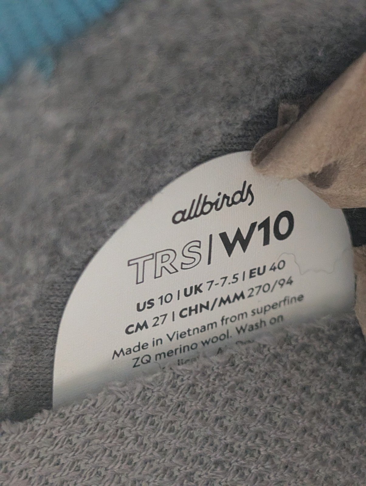 Allbirds Women Trail Runner SWT Mizzle Blue Gold Sneaker Size 10 Open Box New - Image 7