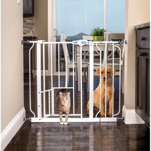 Aspca Extra Wode Pet Gate With Small Pet Door