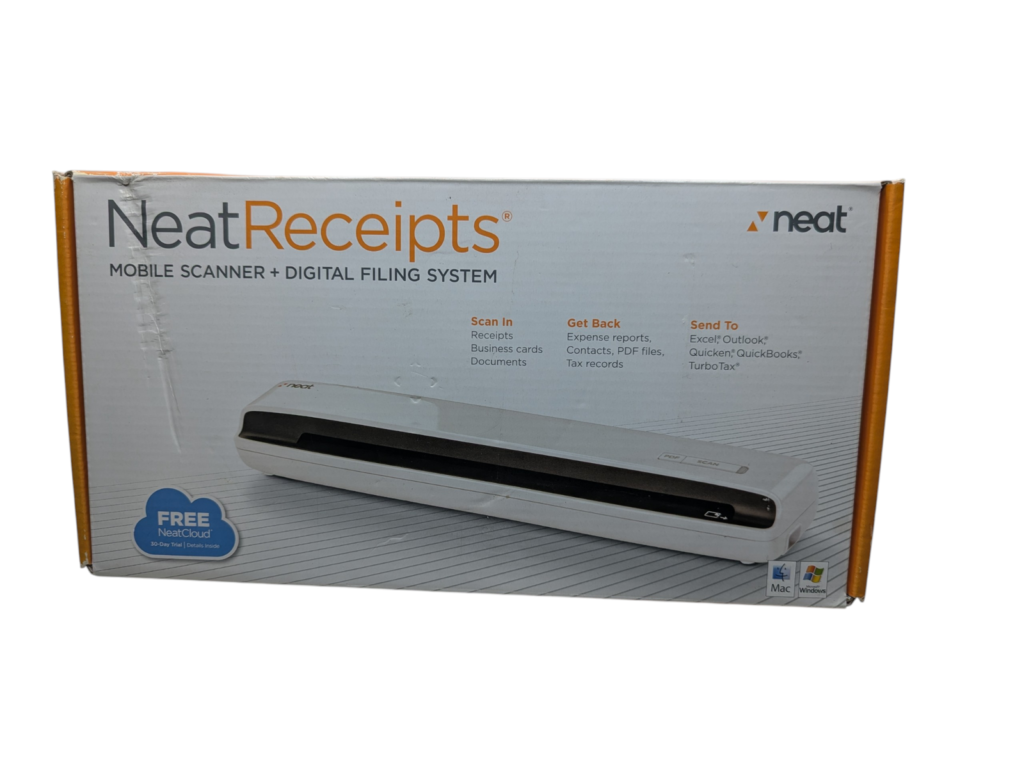 NeatReceipts NM 1000 Mobile Document Scanner Digital Filing System USB PCMac CD 257471497569