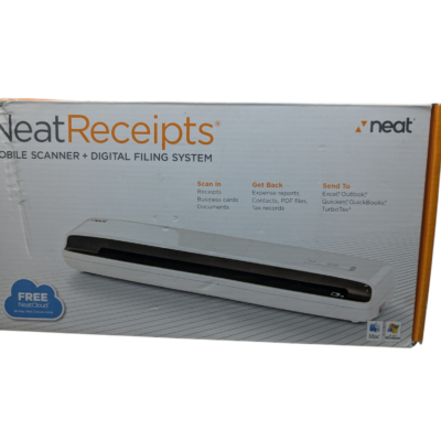 Open Box Central: Discounted Electronics 35 NeatReceipts NM-1000 Mobile Document Scanner Digital Filing System USB PC/Mac CD