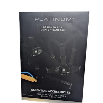 Platinum PT-GPK21 Essential GoPro Accessory Kit Mounts Tripod Open Box