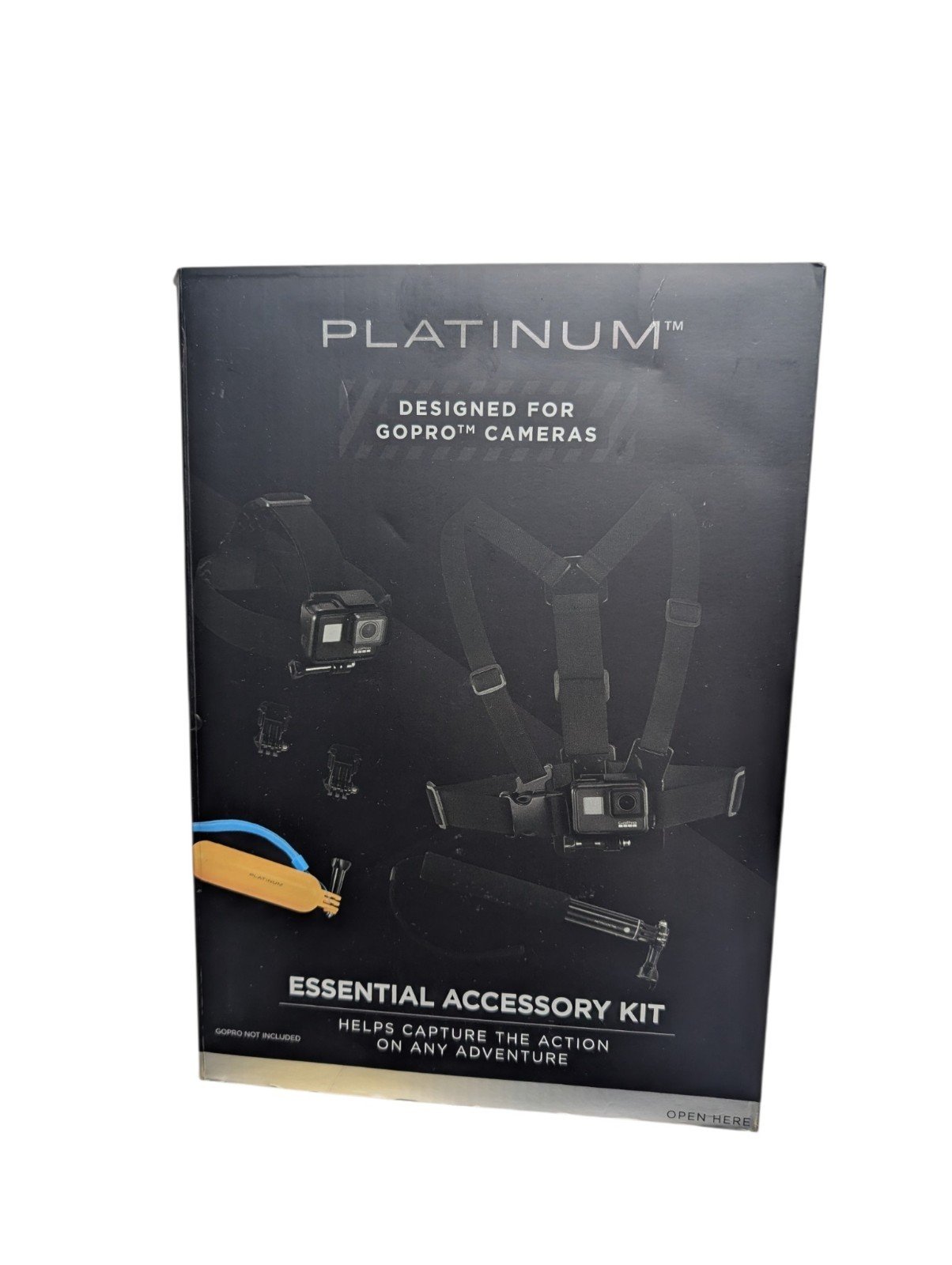 Platinum PT-GPK21 Essential GoPro Accessory Kit Mounts Tripod Open Box
