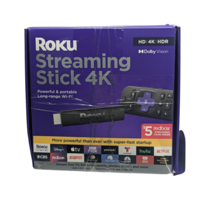 Open Box Central: Discounted Electronics 51 Roku Streaming Stick 4K (3820X) HDR Dolby Vision Media Player - NO REMOTE
